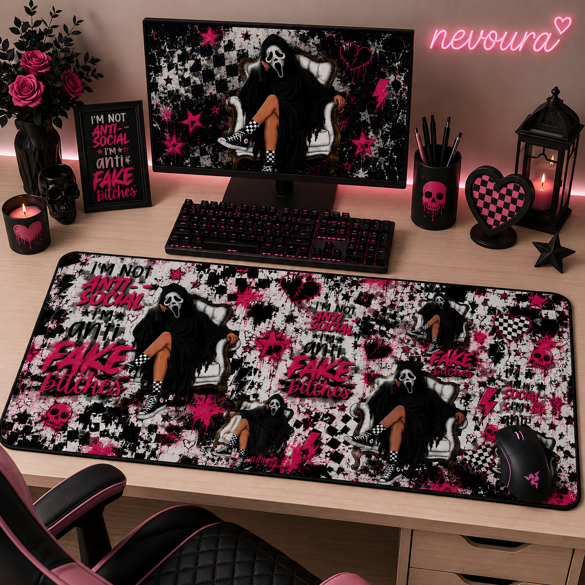 Ghostie Desk Mat