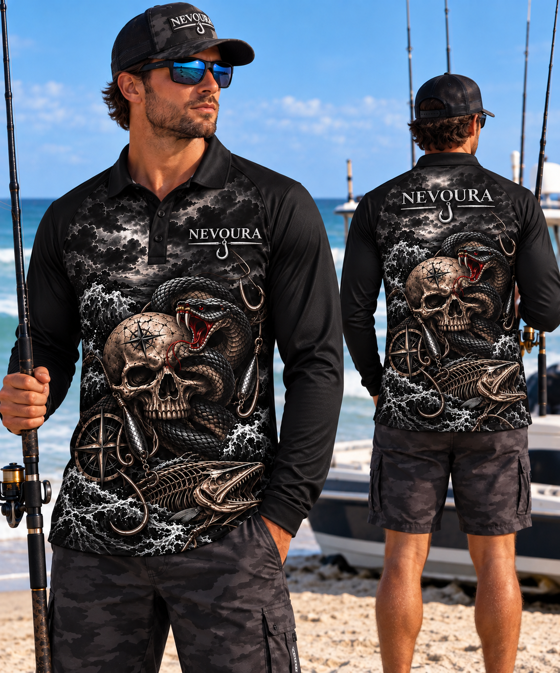 DEADLY CATCH ( Mens Fishing Shirt )