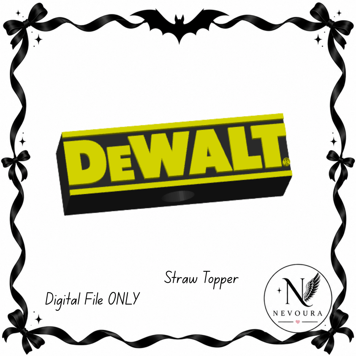 Straw Topper #1  ( Digital File )