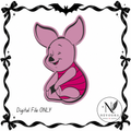 Cute Piggy Trinket Tray  ( Digital File )