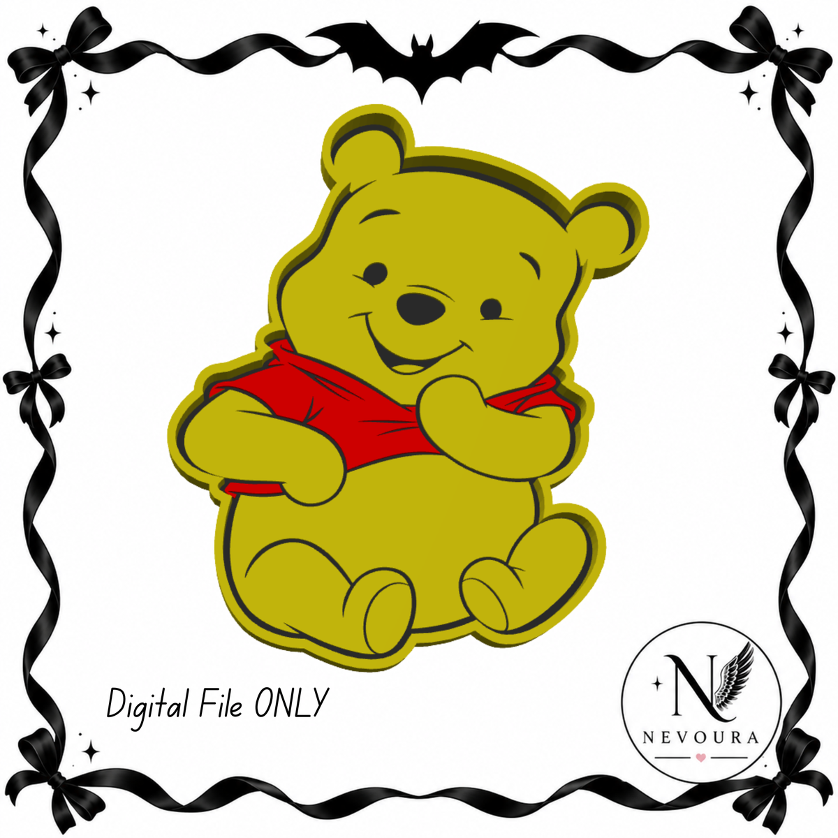 Bear Trinket Tray  ( Digital File )